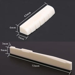 Bone Guitar Upper & Lower Bridge Saddle Acoustic Guitar String Bridge