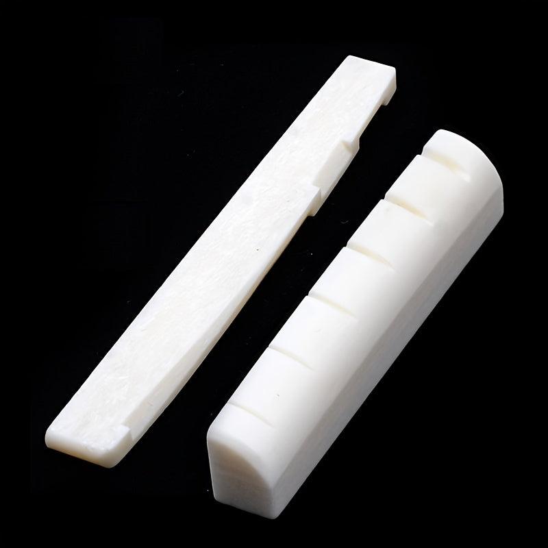 Bone Guitar Upper & Lower Bridge Saddle Acoustic Guitar String Bridge