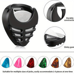 Guitar Pick Box Heart Shape Storage Box With 5pcs Picks