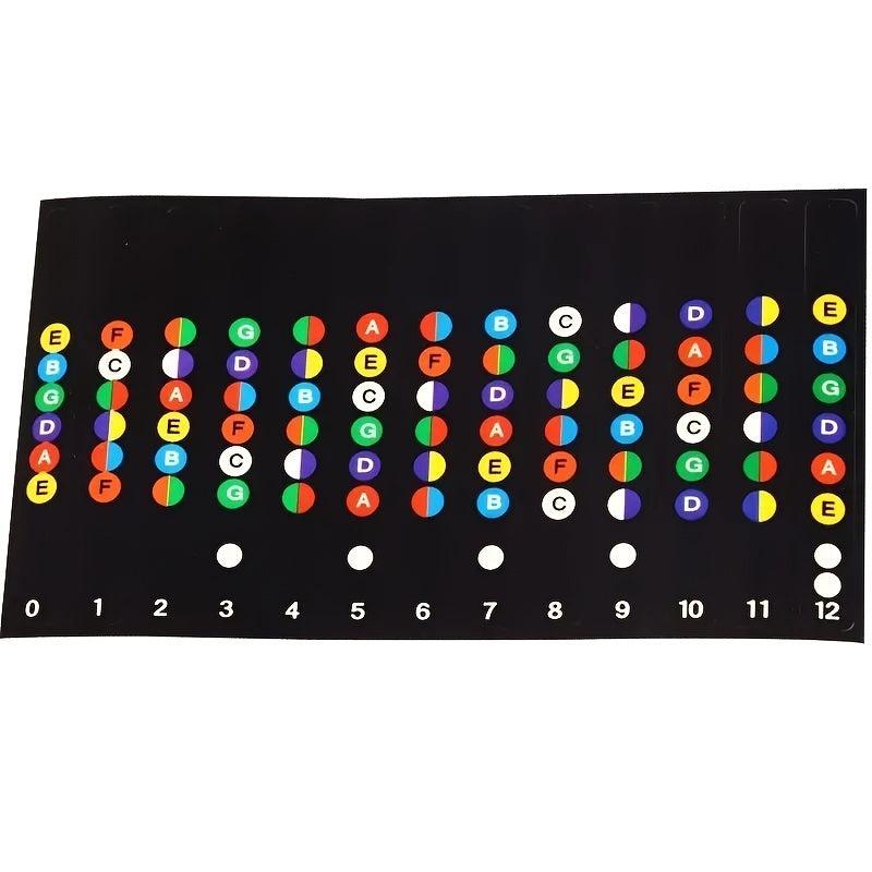Guitar Fretboard Stickers Note Stickers Learn Guitar Music Stickers