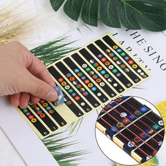 Guitar Fretboard Stickers Note Stickers Learn Guitar Music Stickers