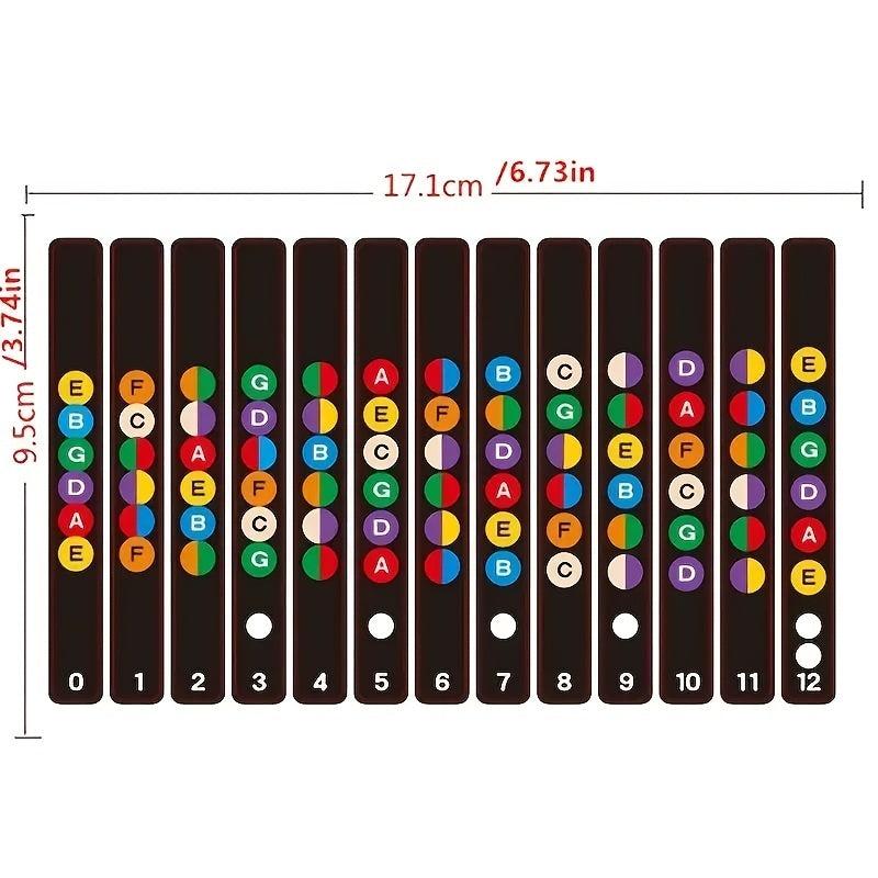 Guitar Fretboard Stickers Note Stickers Learn Guitar Music Stickers