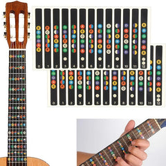Guitar Fretboard Stickers Note Stickers Learn Guitar Music Stickers