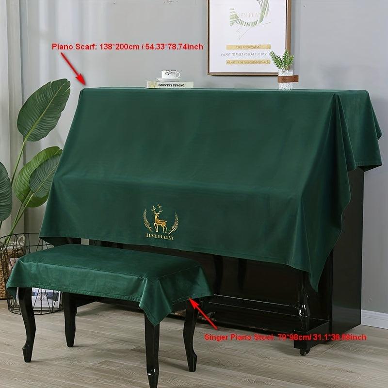 Nordic Style Piano Cover Cloth Half or Full Cover