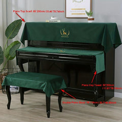 Nordic Style Piano Cover Cloth Half or Full Cover