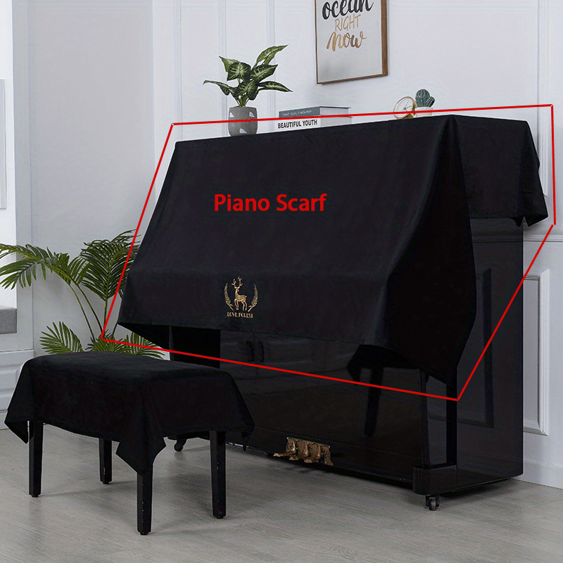 Nordic Style Piano Cover Cloth Half or Full Cover