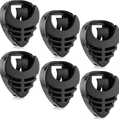 Guitar Pick Holder 6pcs Plastic Stick-on Adhesive Spring Guitar Accessories