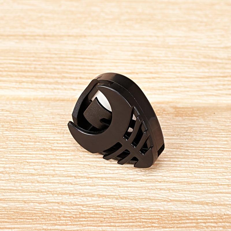Guitar Pick Holder 6pcs Plastic Stick-on Adhesive Spring Guitar Accessories