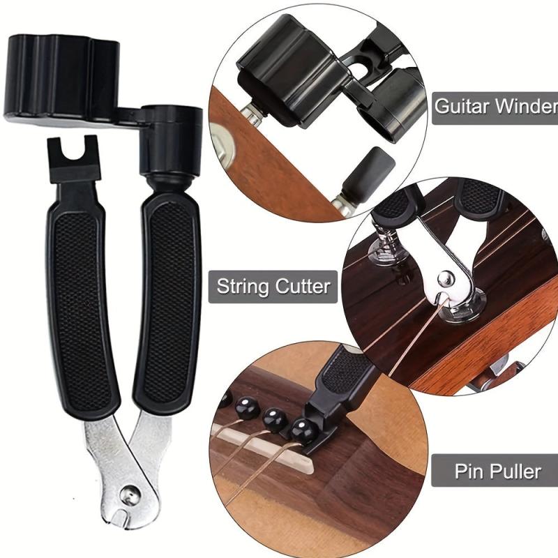 3-In-1 Guitar String Changer Winder Pin Puller Cutter