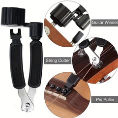 3-In-1 Guitar String Changer Winder Pin Puller Cutter