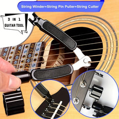 3-In-1 Guitar String Changer Winder Pin Puller Cutter