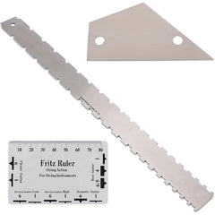3pcs Guitar Neck Notching Tool String Action Ruler Gauge and Leveling