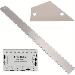 3pcs Guitar Neck Notching Tool String Action Ruler Gauge and Leveling