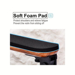 Violin Shoulder Rest 4/4 3/4 Collapsible Adjustable Feet Foam Pad Silicone Claws
