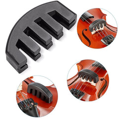 Rubber Violin Mute for 4 4 3 4 & 1 2 Violins - Practice Silently Anywhere