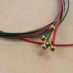 6 Pcs Set Colorful Guitar String For Acoustic Guitar