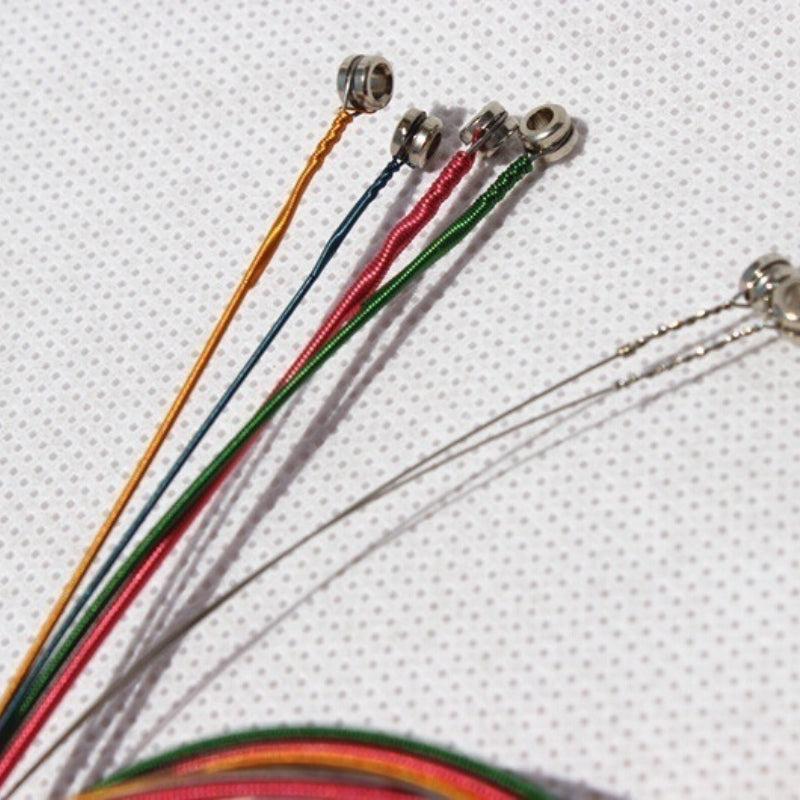 6 Pcs Set Colorful Guitar String For Acoustic Guitar