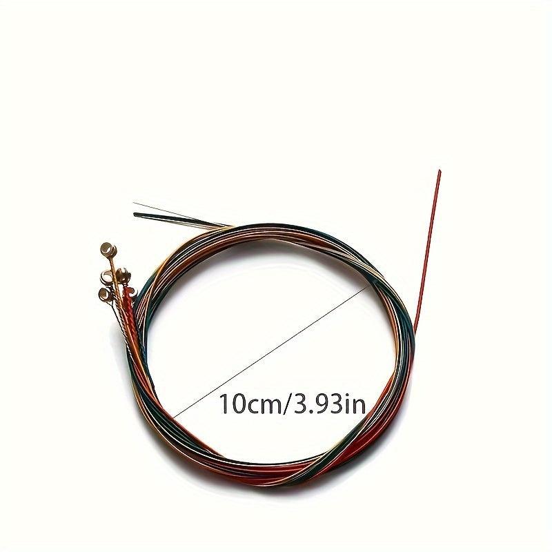 6 Pcs Set Colorful Guitar String For Acoustic Guitar
