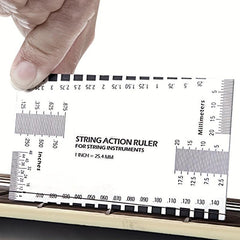 String Action Gauge Steel Ruler Guide Setup Measuring Luthier