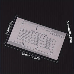 String Action Gauge Steel Ruler Guide Setup Measuring Luthier