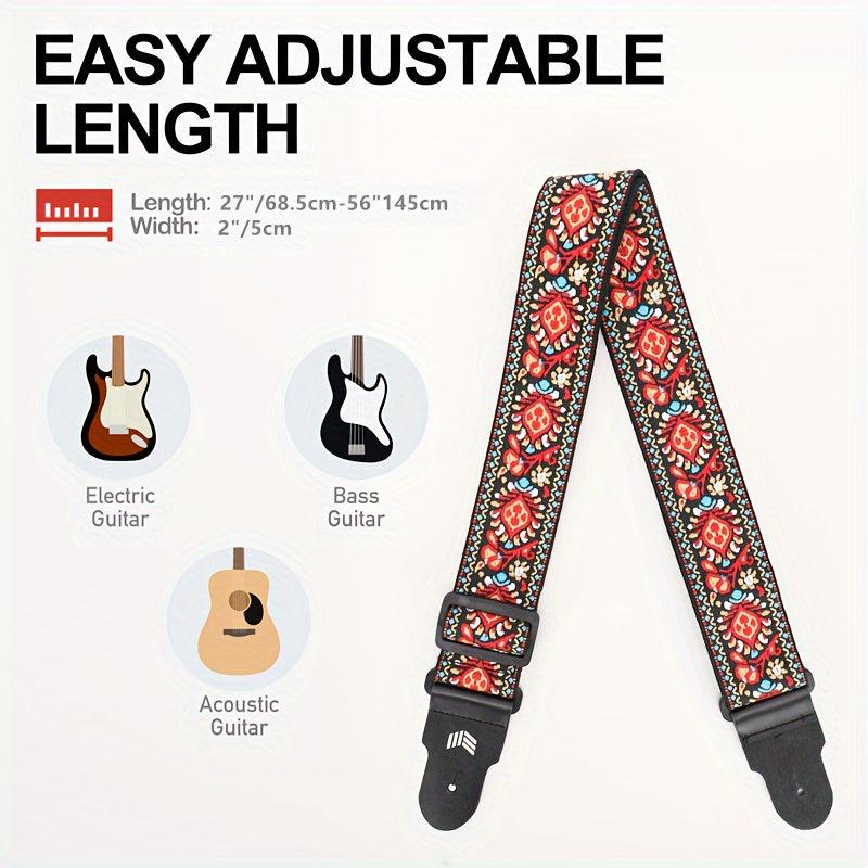 Woven Guitar Strap Custom Guitar Strap Bass Player Gift