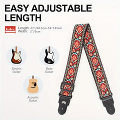 Woven Guitar Strap Custom Guitar Strap Bass Player Gift