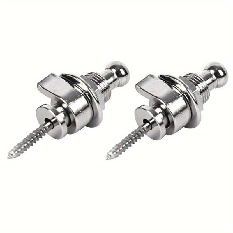 2pcs Guitar Strap Lock Skidproof StrapLock Locking Pegs Pins Metal End Guitarra