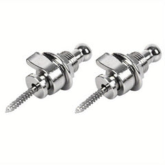 2pcs Guitar Strap Lock Skidproof StrapLock Locking Pegs Pins Metal End Guitarra