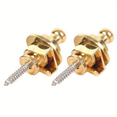 2pcs Guitar Strap Lock Skidproof StrapLock Locking Pegs Pins Metal End Guitarra