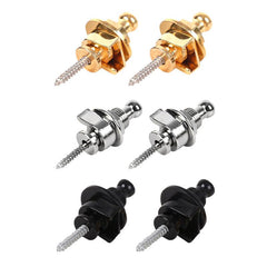 2pcs Guitar Strap Lock Skidproof StrapLock Locking Pegs Pins Metal End Guitarra