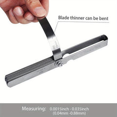 32 Pc Guitar String Height Measuring Ruler Tool Stainless Steel Feeler Gauge
