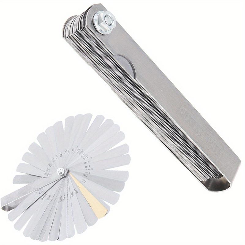 32 Pc Guitar String Height Measuring Ruler Tool Stainless Steel Feeler Gauge