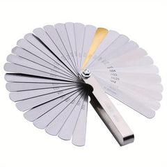 32 Pc Guitar String Height Measuring Ruler Tool Stainless Steel Feeler Gauge