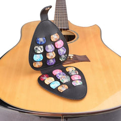 Plectrum Holder Case 22 Picks PU Leather Portable Pick Storage Bag