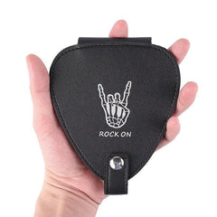 Plectrum Holder Case 22 Picks PU Leather Portable Pick Storage Bag
