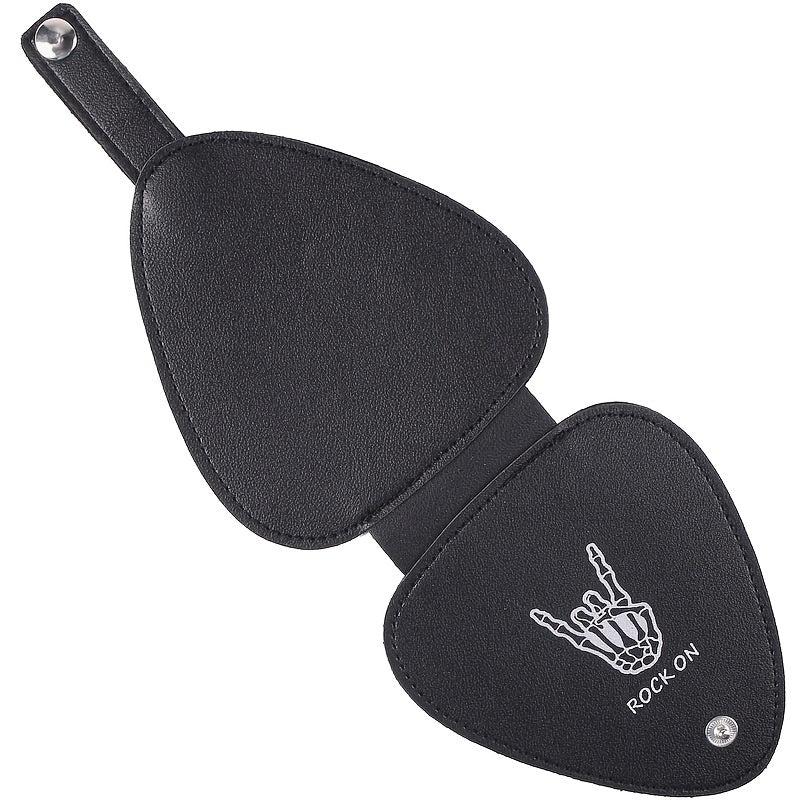 Plectrum Holder Case 22 Picks PU Leather Portable Pick Storage Bag