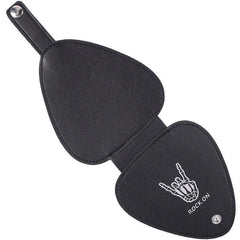 Plectrum Holder Case 22 Picks PU Leather Portable Pick Storage Bag