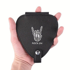 Plectrum Holder Case 22 Picks PU Leather Portable Pick Storage Bag