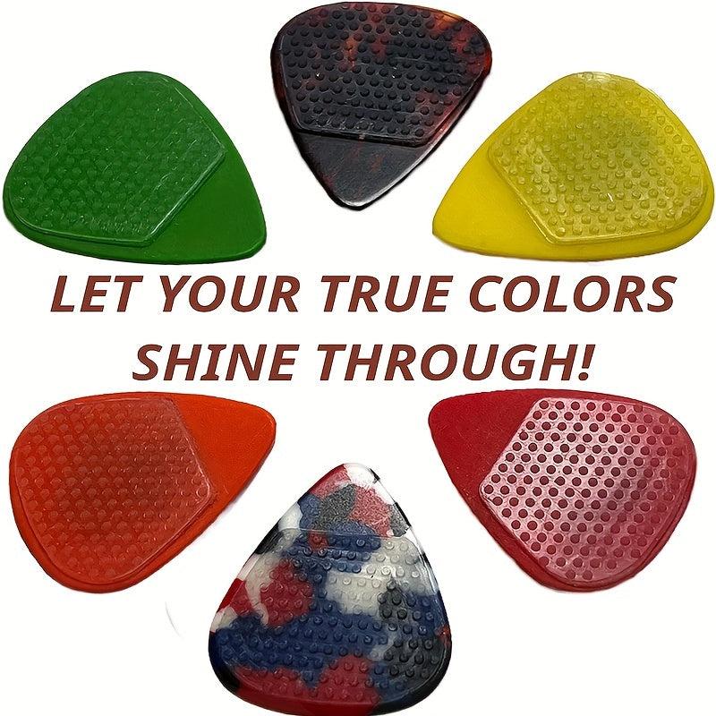 16pcs Guitar Pick Grips Silicone Stickers Transparent Non Slip Plectrum Stickers