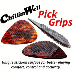 16pcs Guitar Pick Grips Silicone Stickers Transparent Non Slip Plectrum Stickers