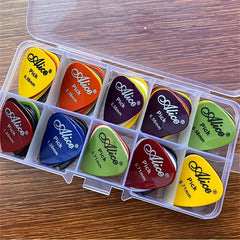 30-50 Guitar Picks ABS Resin Matte Smooth Wear-resistant with Shrapnel Box