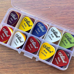 30-50 Guitar Picks ABS Resin Matte Smooth Wear-resistant with Shrapnel Box