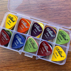 30-50 Guitar Picks ABS Resin Matte Smooth Wear-resistant with Shrapnel Box