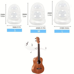 10pcs Guitar Silicone Fingertips Protector Finger Thumb Hoder Caps