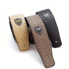 35 Cm Guitar Strap PU Leather Adjustable Embroidered Belt For Classical Bass