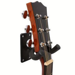 Guitar Wall Mount Hook Holder Racks With Pick Bag 4 Picks Bass Ukulele Bracket