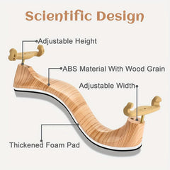 Adjustable Violin Shoulder Rest 4/4 & 3/4 - Soft Foam Pad Silicone