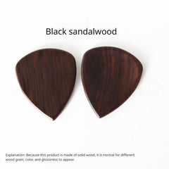 2pcs Wooden Guitar Picks - Red Sandalwood Walnut Olive Wood Rosewood Maple