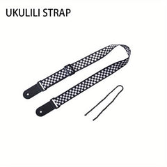 Colorful Ukulele Shoulder Strap Weaving Style Soft Leather Head Guitar