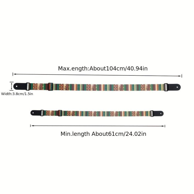 Colorful Ukulele Shoulder Strap Weaving Style Soft Leather Head Guitar